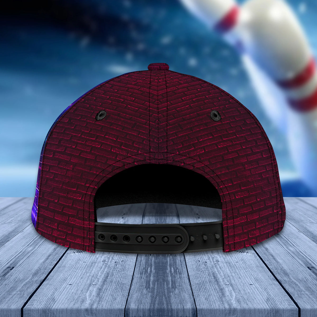Bowling Party Neon Personalized Name Classic Cap QB95 ORN0269