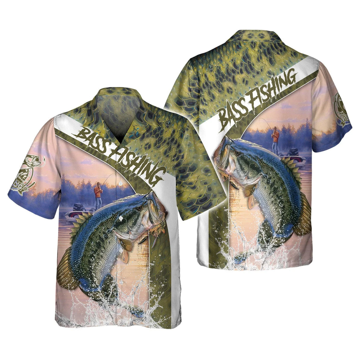 Fishing Shirt Bass Shirts for Men Fish 3D Printed Fishing Hoodie Tshirt FISH0079