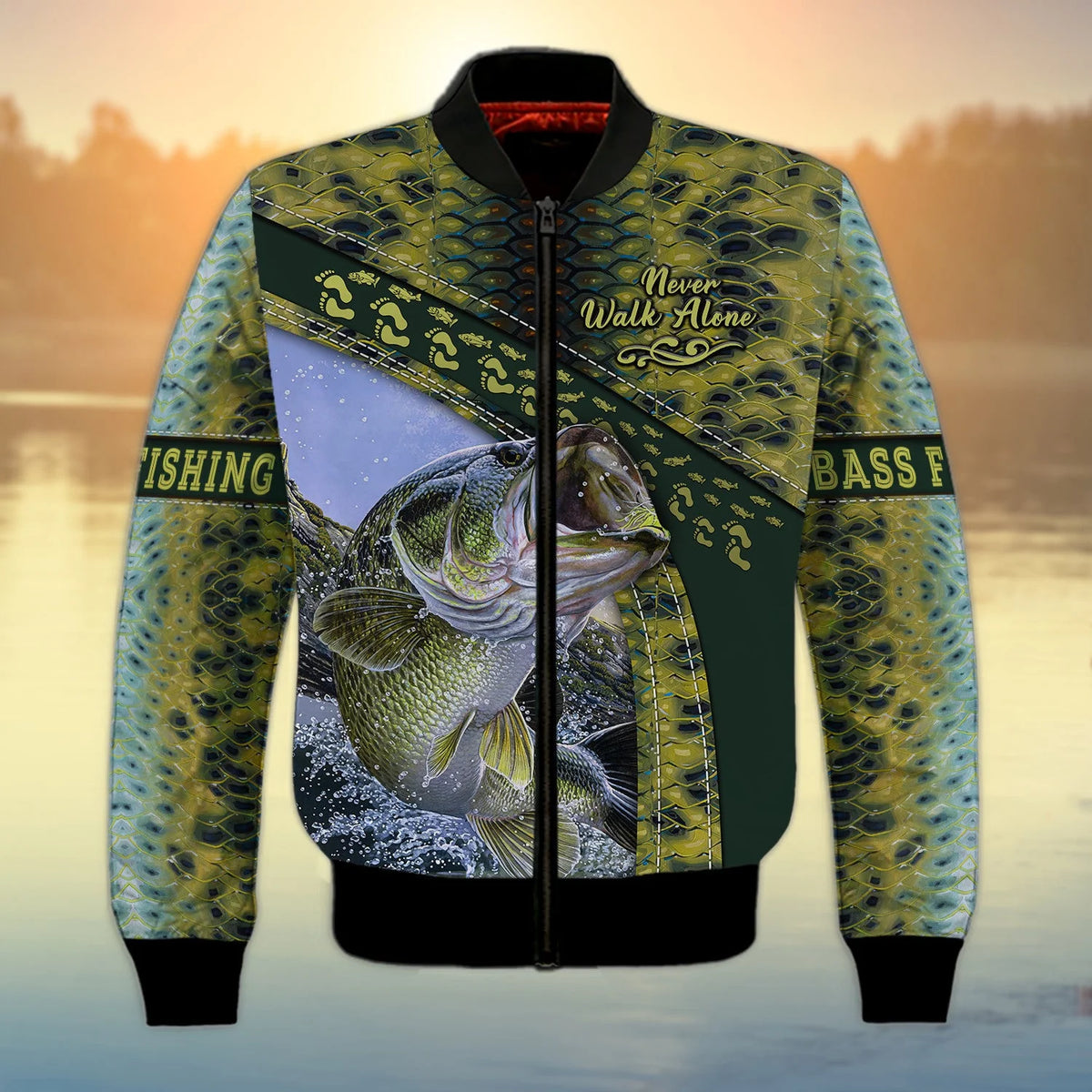 Bass Fishing Never Walk Alone 3D Full Print FISH0024