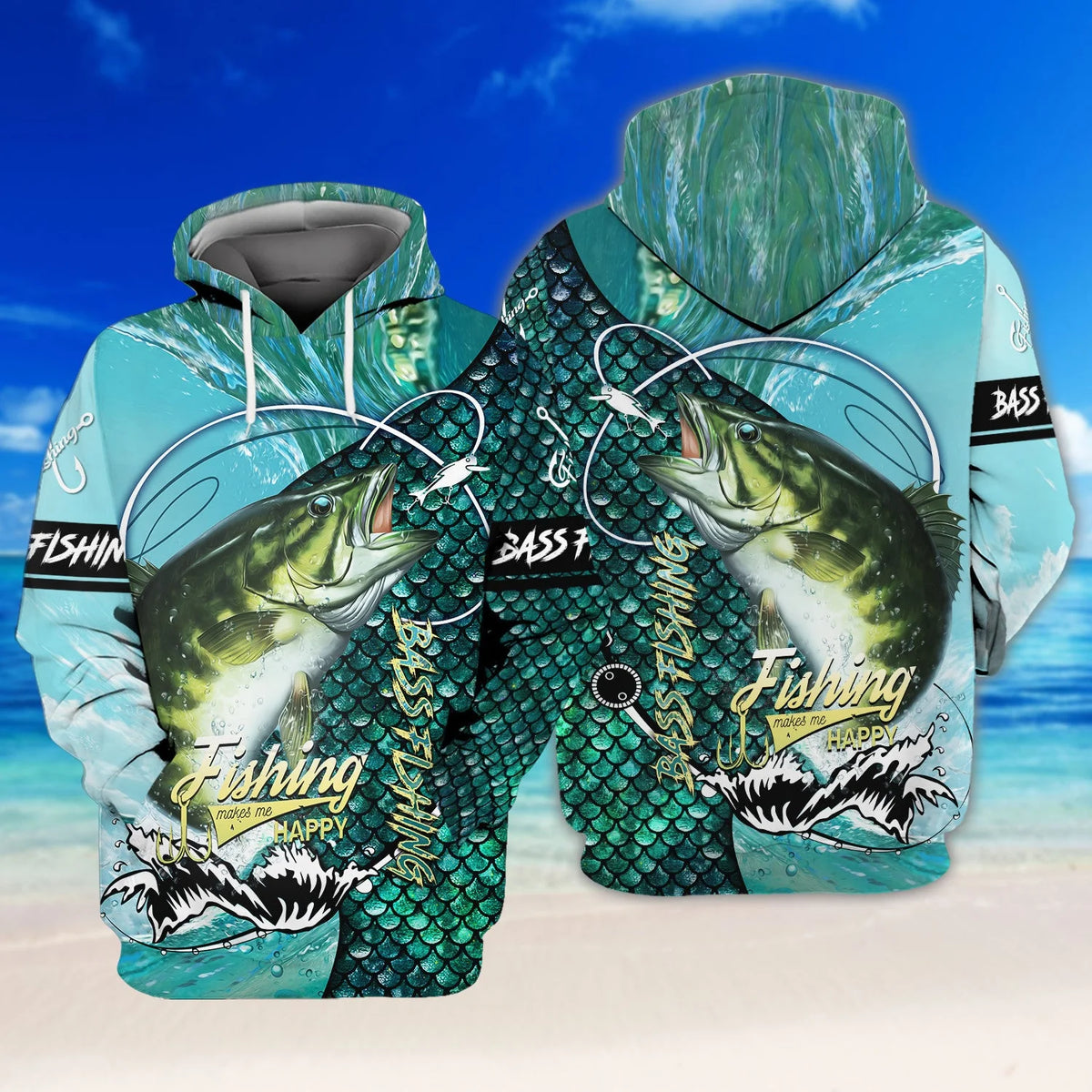 Bass Fishing 3D Full Print Shirts, Unique Design for Anglers, Perfect Gift for Bass Fishing Enthusiasts! FISH0027