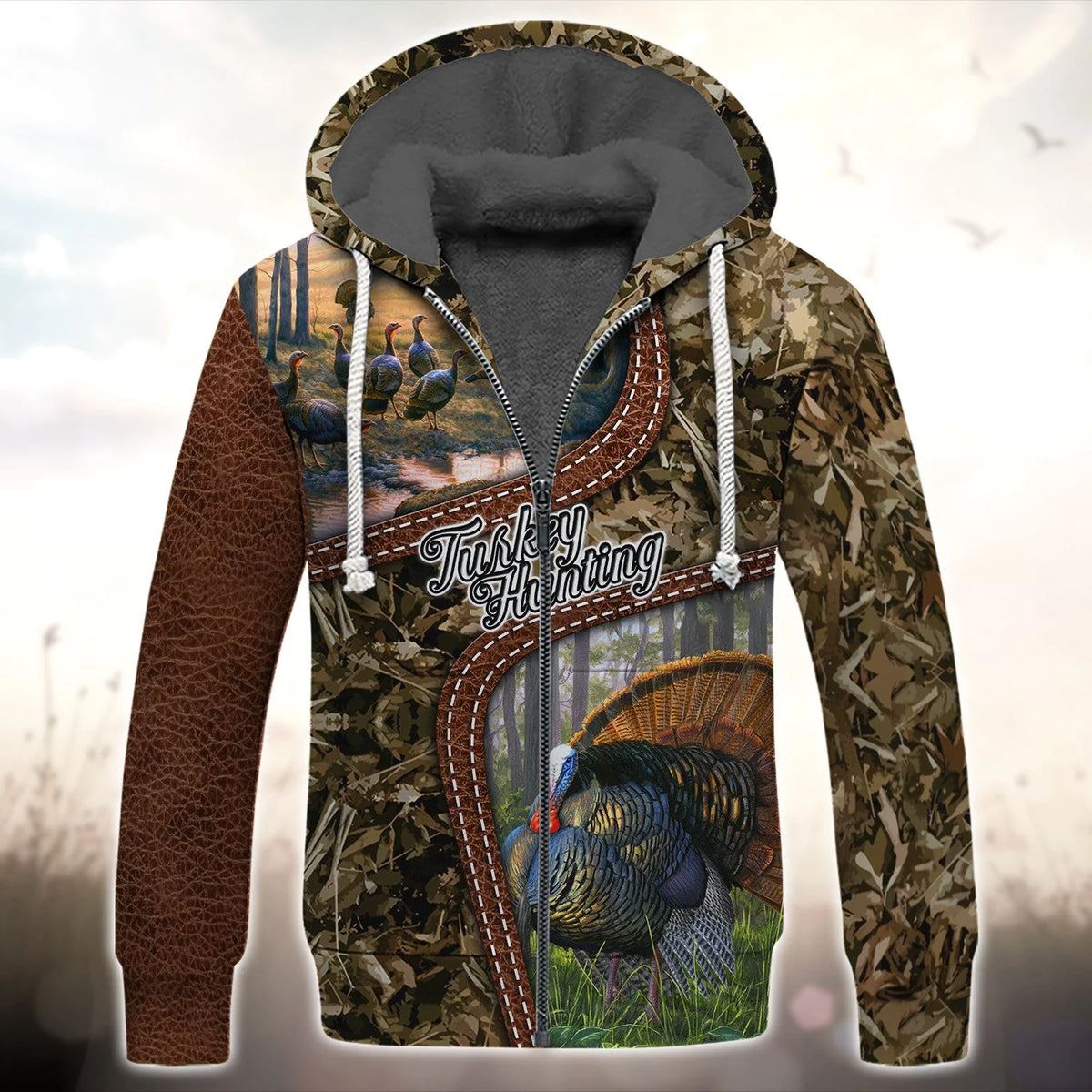 Turkey Bird Hunting Animal Hunter Camo Tattoo 3D All Over Printed Shirt HNT0132