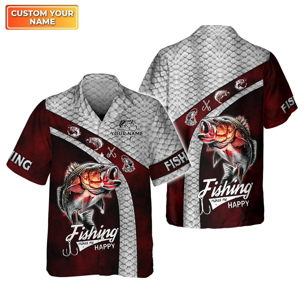 Custom 3D Bass Fishing 3D Full Print Shirts, Unique Design for Anglers, Perfect Gift for Bass Fishing Enthusiasts! FISH0002