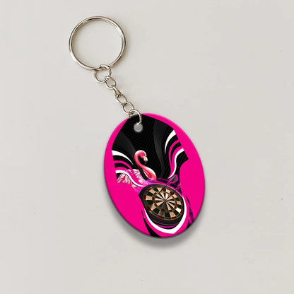 Flamingo Darts Keychain For Darts Team Player ORN0184