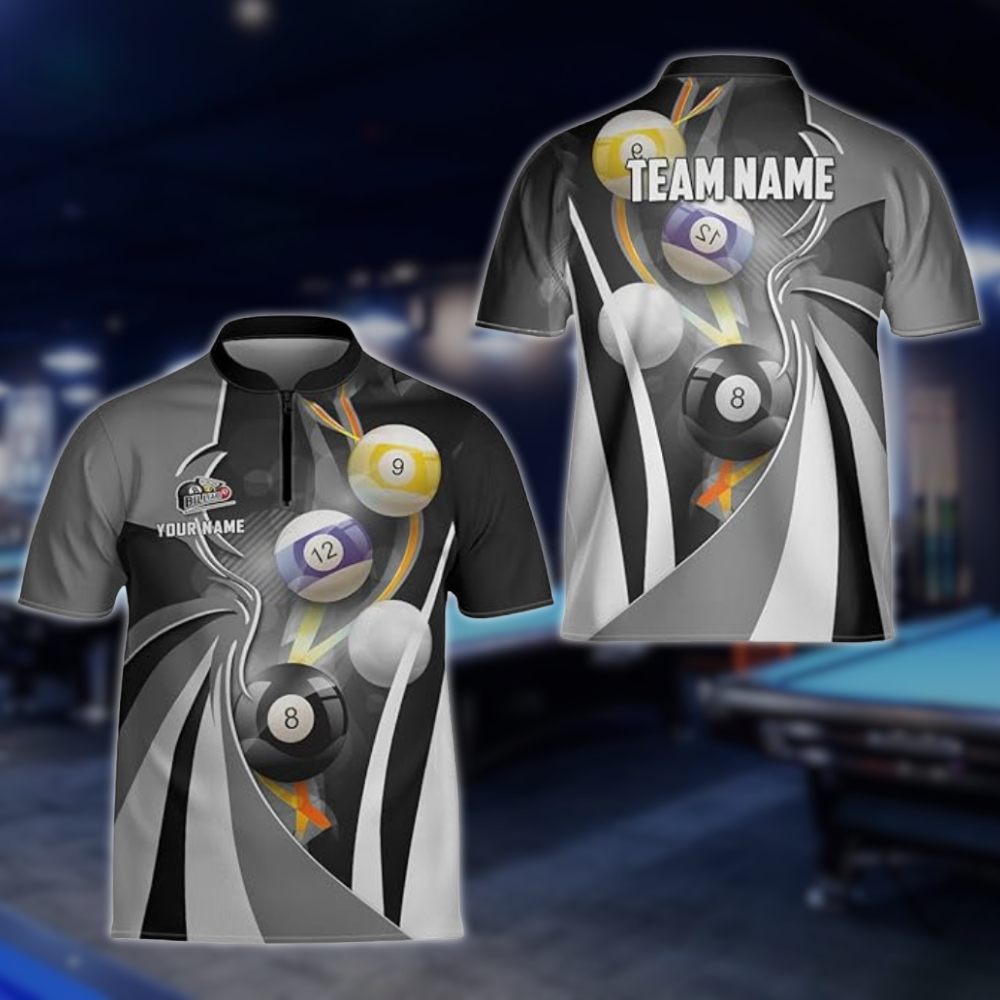 Custom Green White Billiard Team Jersey For Men, Custom Billiard Shirts BLD0219