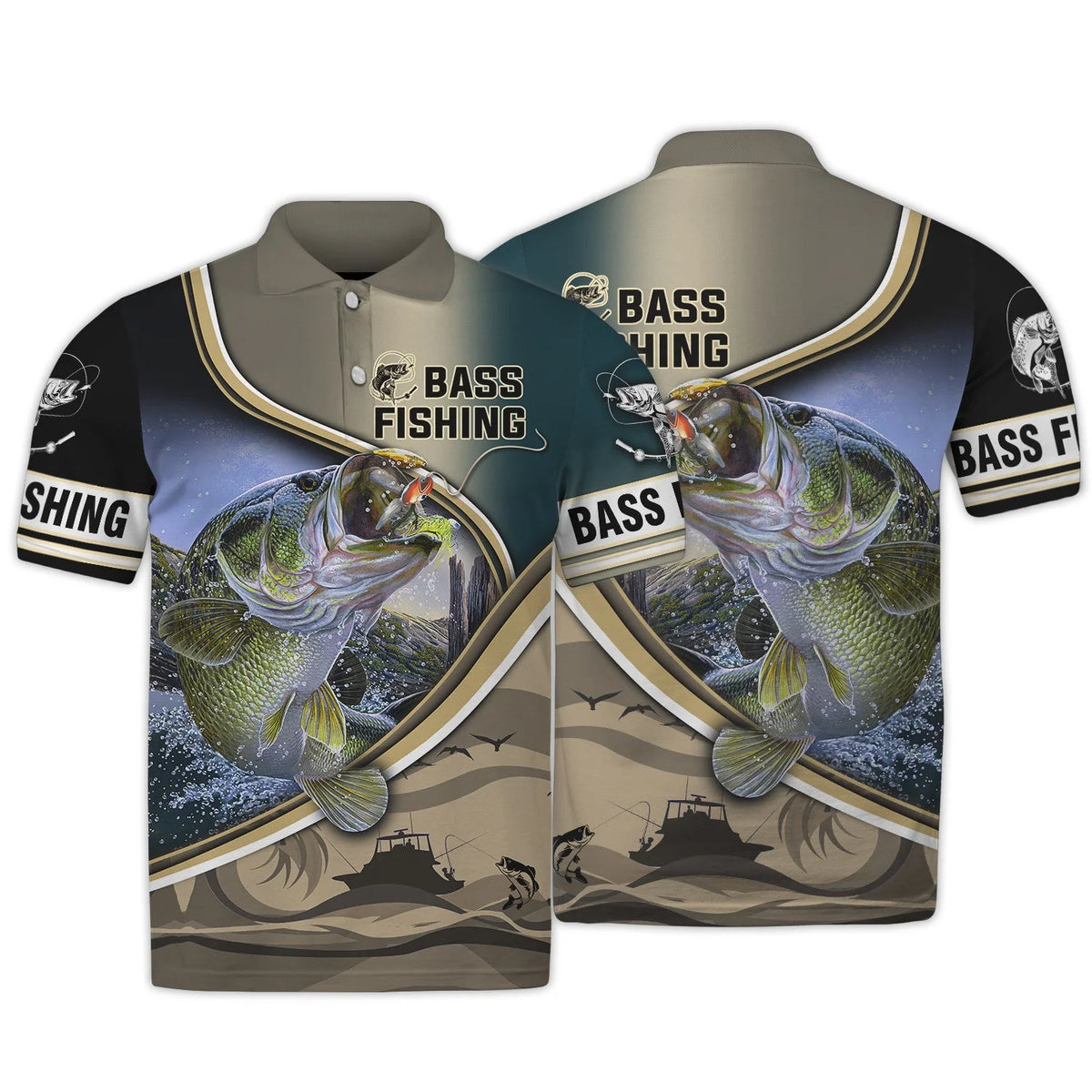 Bass Fishing Hooked 3D Hoodie Tshirt FISH0073
