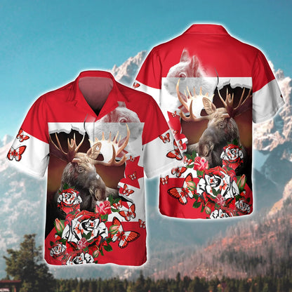 Moose Hunting Canada - 3D Full Print Shirts HNT0128