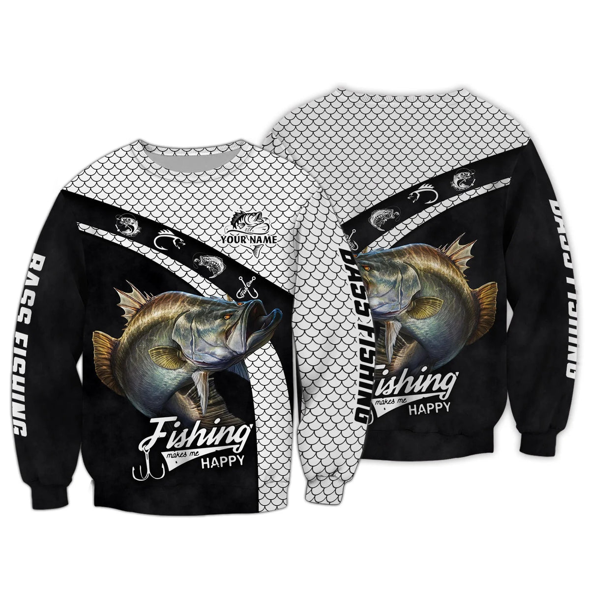 Fishing Shirt Bass Fishing 3D Full Print Fishing Lover Hoodie Tshirt FISH0076