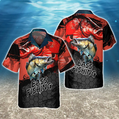 Bass Fishing Red 3D Hoodie Shirt For Men Hunting Life Hoodie Gifts FISH0069