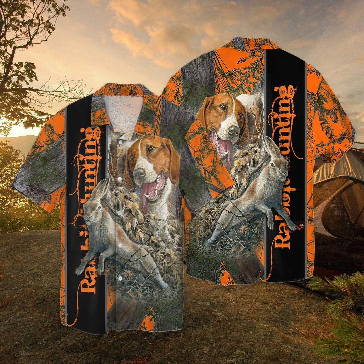 Rabbit Hunting With Beagles Orange Muddy Camo Rabbit Hunting Dogs HTA HNT0116