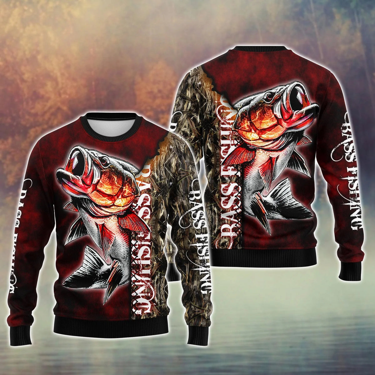 Bass Fishing 3D All Over Print | For Men & Women FISH0066