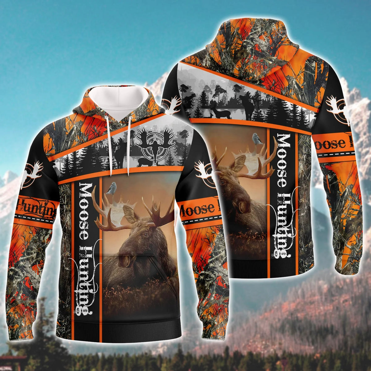 Moose Hunting - 3D Full Print Shirts - 527 HNT0127