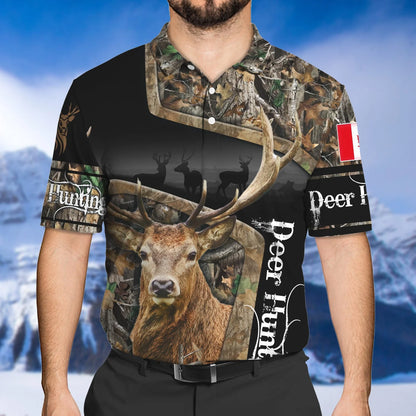Canada Deer Hunting 3D Shirts For Men and Women Version 2 HNT0117