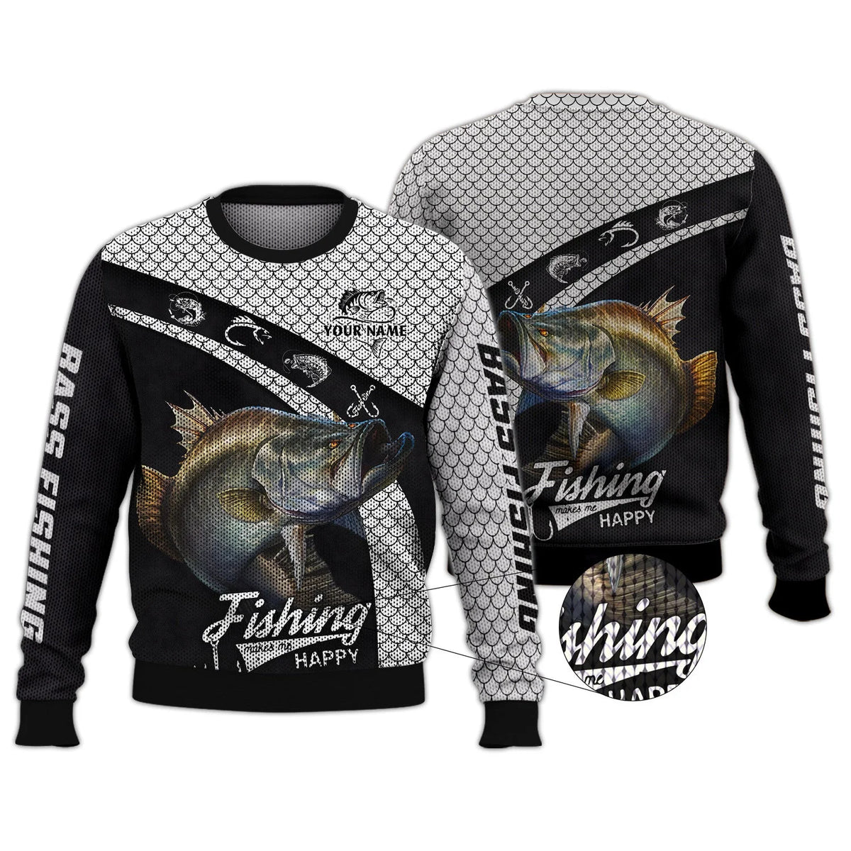 Fishing Shirt Bass Fishing 3D Full Print Fishing Lover Hoodie Tshirt FISH0076