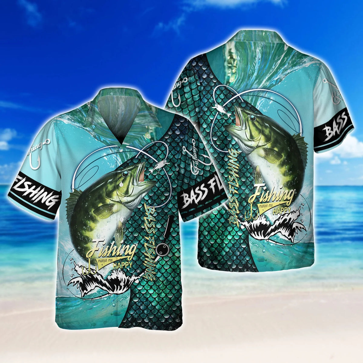 Bass Fishing 3D Full Print Shirts, Unique Design for Anglers, Perfect Gift for Bass Fishing Enthusiasts! FISH0027