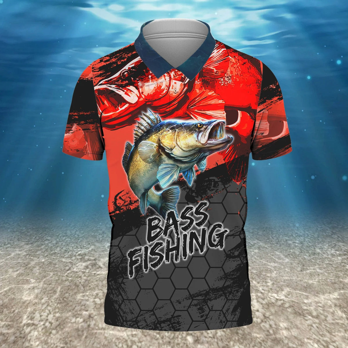Bass Fishing Red 3D Hoodie Shirt For Men Hunting Life Hoodie Gifts FISH0069