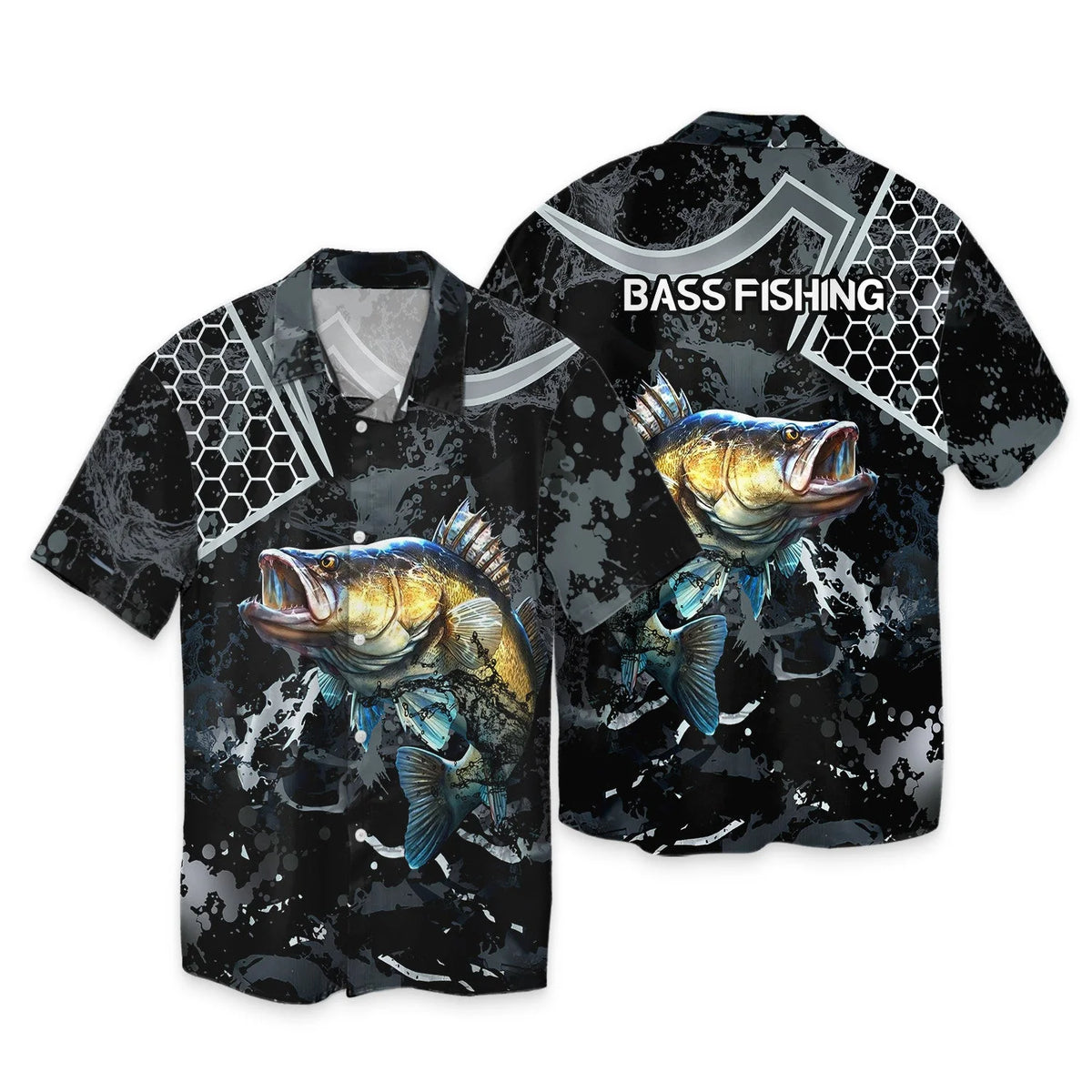 Bass Fishing Black 3D Hoodie Shirt For Men Hunting Life Hoodie Gifts FISH0070