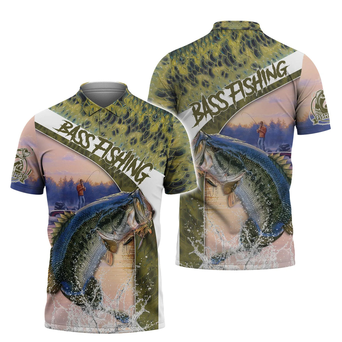 Fishing Shirt Bass Shirts for Men Fish 3D Printed Fishing Hoodie Tshirt FISH0079