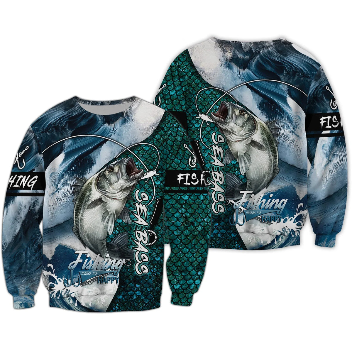 Fishing Shirt 3D Full Print Bass Fishing Hoodie Tshirt FISH0074