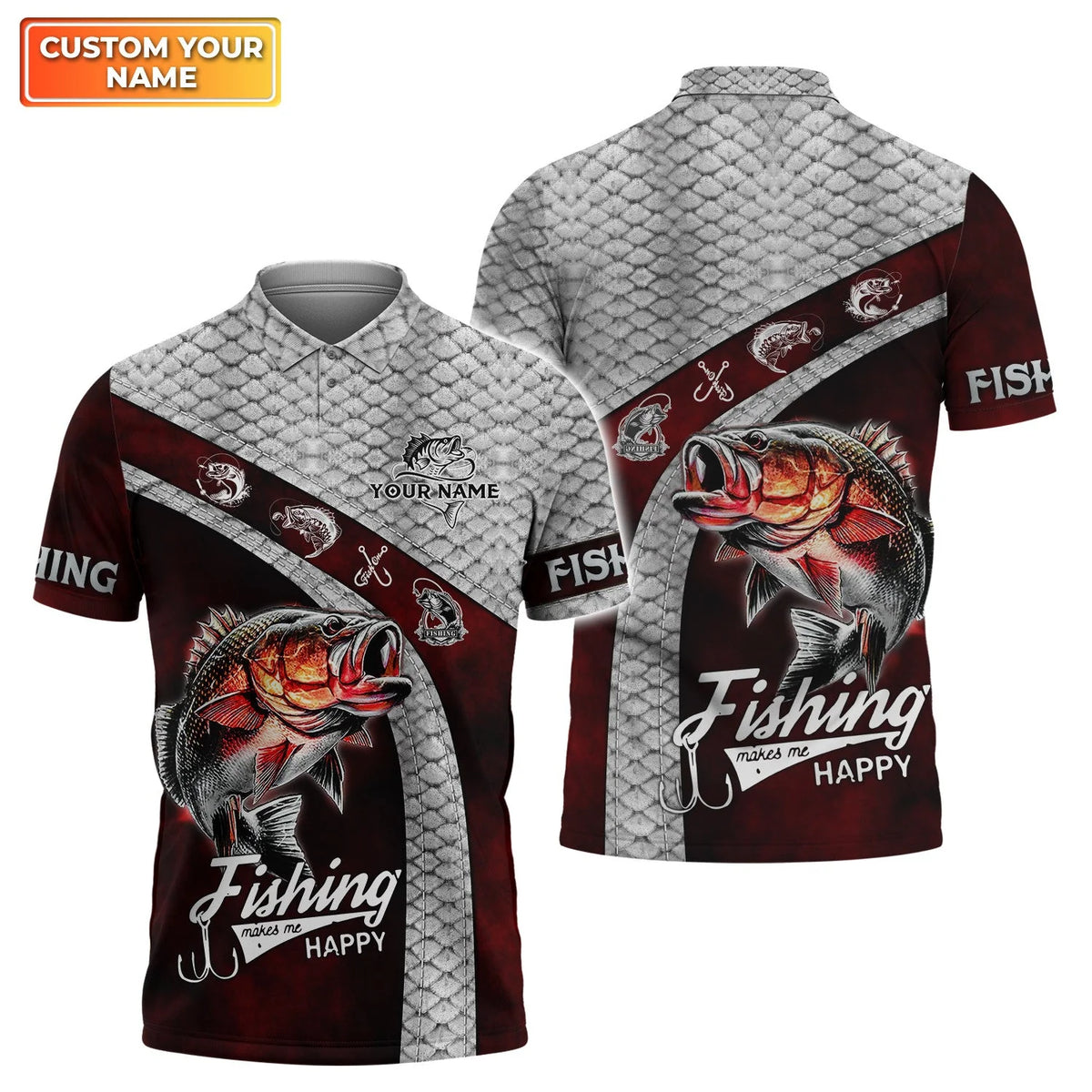 Custom 3D Bass Fishing 3D Full Print Shirts, Unique Design for Anglers, Perfect Gift for Bass Fishing Enthusiasts! FISH0002