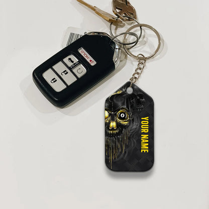 Pool Shut Up And Shoot Personalized Name 3D Keychain Gift For Billiard Players ORN0203