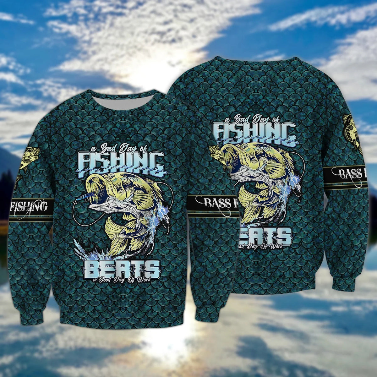 Bass Fishing - 3D Full Print - 957 FISH0106