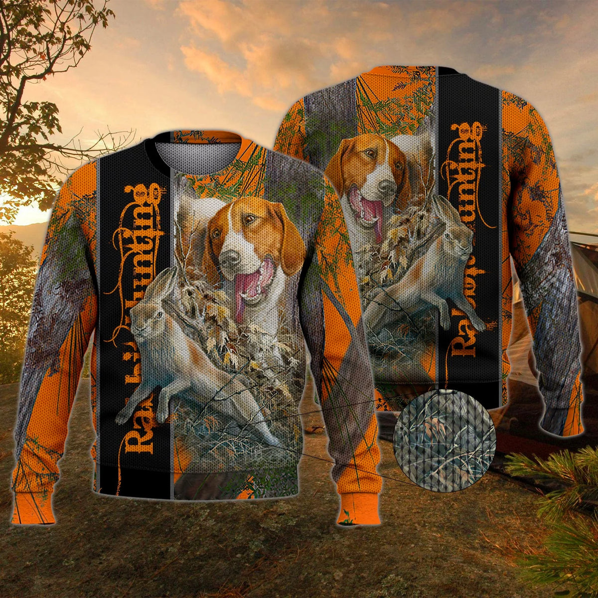 Rabbit Hunting With Beagles Orange Muddy Camo Rabbit Hunting Dogs HTA HNT0116