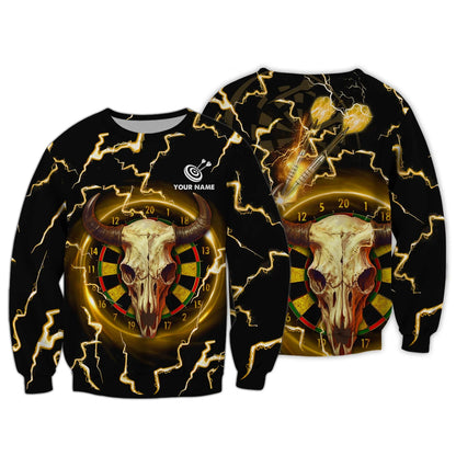 Personalized Name Bull And Darts 3D Printed Shirts ORN0252