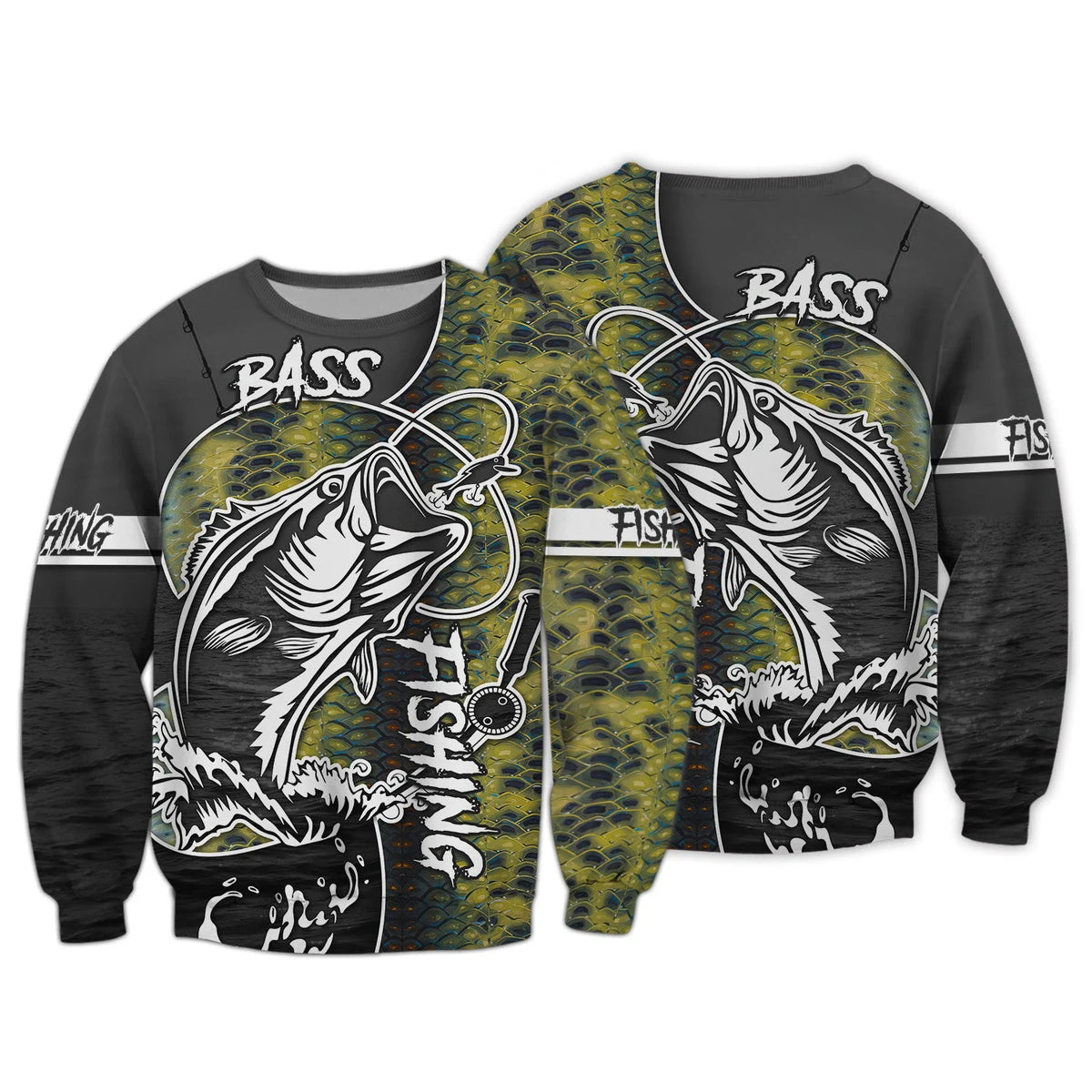 Bass Fishing 3D Printed Unisex Hoodie Tshirt FISH0078
