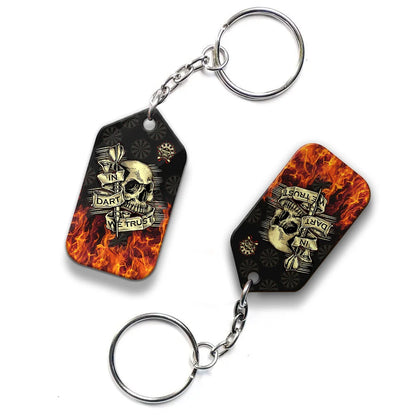 In Dart We Trust Keychain For Darts Player ORN0204