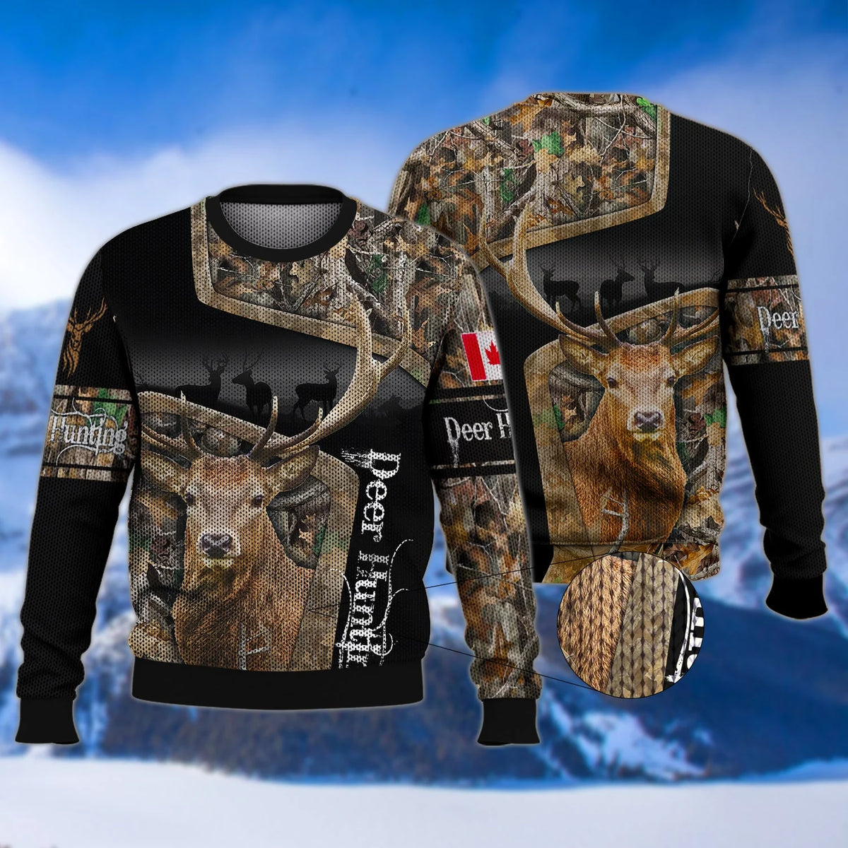 Canada Deer Hunting 3D Shirts For Men and Women Version 2 HNT0117