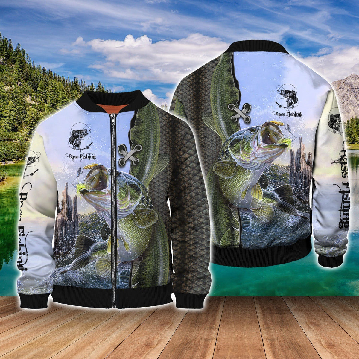 Bass Fishing 3D Full Print Shirts, Unique Design for Anglers, Perfect Gift for Bass Fishing Enthusiasts! FISH0001