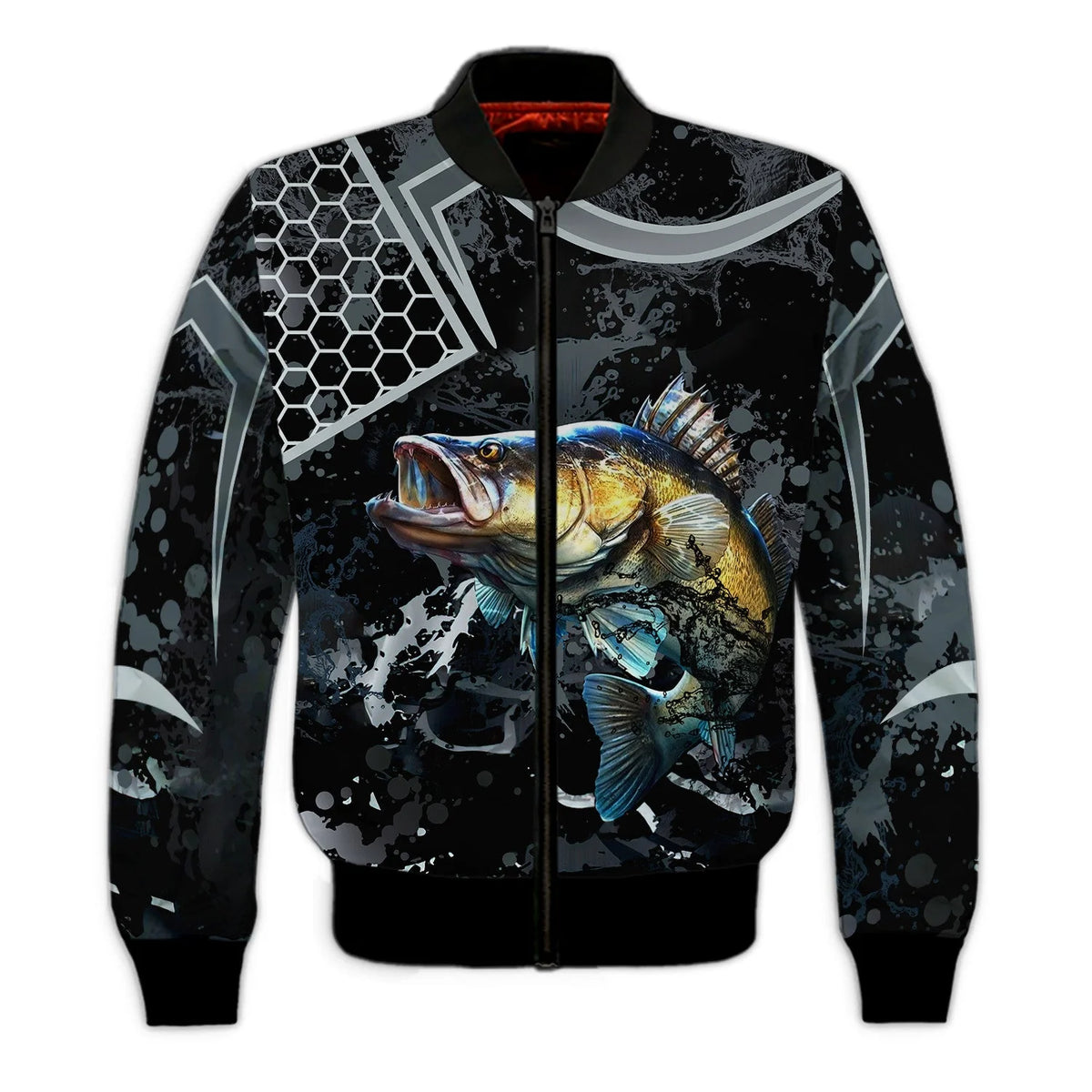 Bass Fishing Black 3D Hoodie Shirt For Men Hunting Life Hoodie Gifts FISH0070