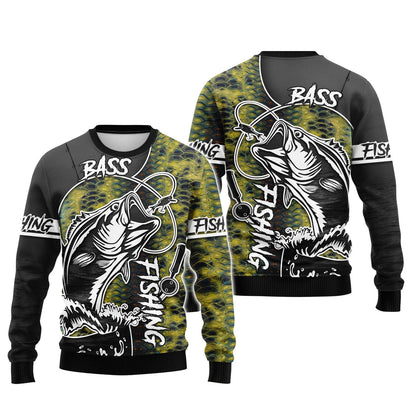 Bass Fishing 3D Printed Unisex Hoodie Tshirt FISH0078