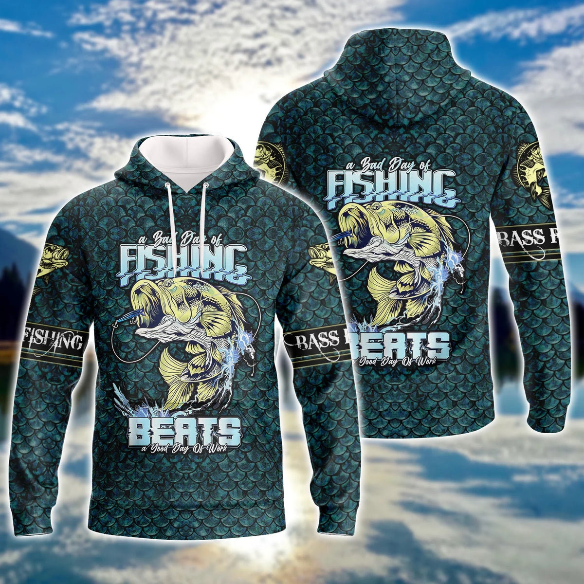 Bass Fishing - 3D Full Print - 957 FISH0106
