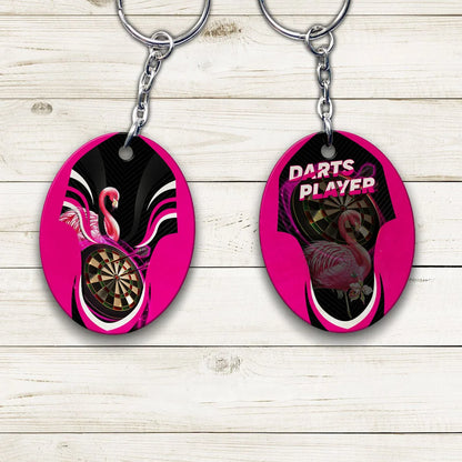 Flamingo Darts Keychain For Darts Team Player ORN0184