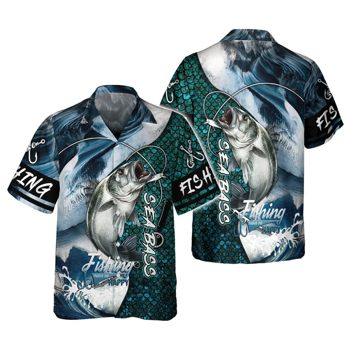 Fishing Shirt 3D Full Print Bass Fishing Hoodie Tshirt FISH0074