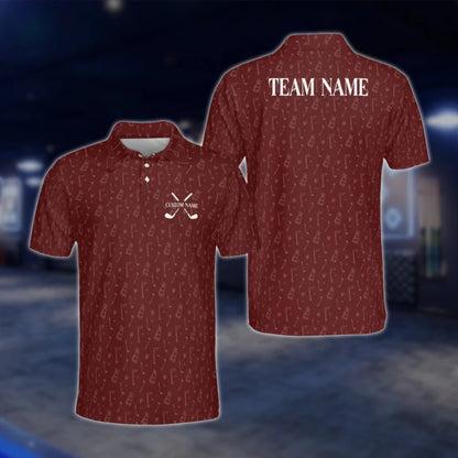 Personalized Green Golf Team Polo Shirt For Men, Custom Golf Shirts GOF0069