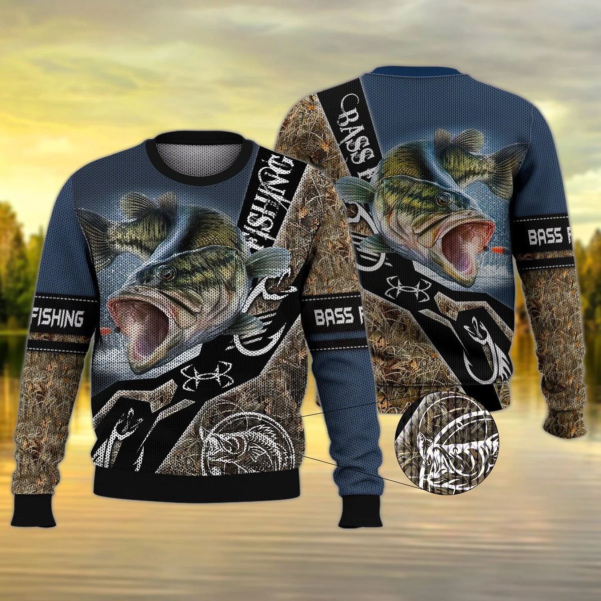 Bass Fishing 3D Shirts For Men and Women Hoodie Tshirt FISH0056