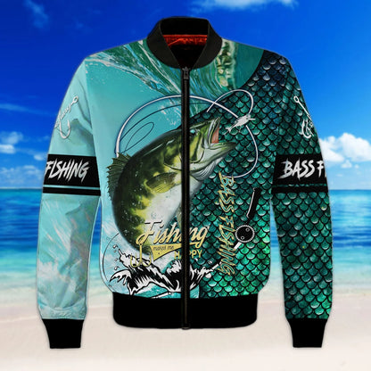 Bass Fishing 3D Full Print Shirts, Unique Design for Anglers, Perfect Gift for Bass Fishing Enthusiasts! FISH0027
