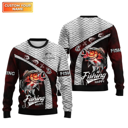 Custom 3D Bass Fishing 3D Full Print Shirts, Unique Design for Anglers, Perfect Gift for Bass Fishing Enthusiasts! FISH0002
