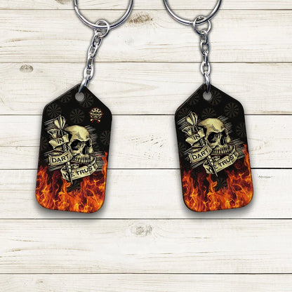 In Dart We Trust Keychain For Darts Player ORN0204