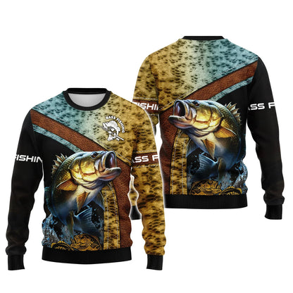 Bass Fishing 3D Hoodie Shirt For Men Hunting Life Hoodie Gifts FISH0072