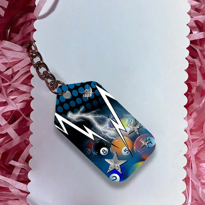I Know I Play Like An Old Man Try To Keep Up Personalized Name Keychain For Billiard Player ORN0202