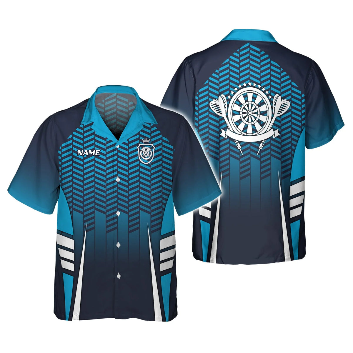 Personalized Name Dart Board Blue 3D Printed Shirts ORN0222